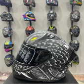 MTS M-801 SNAKE Full Face Kask DRAGLAX GREY thumbnail 1