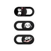 Kamera Kapatıcı Laptop Tablet Telefon Panda Desenli 3 Lü Set Ultra İnce Gizlilik Aparatı thumbnail 1