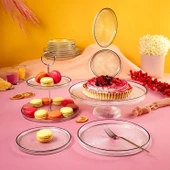 Fecra Loren 14 Parça Servis ve Sunum Seti Siyah Fileli - 1