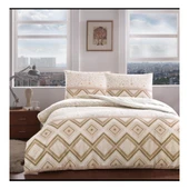 TAÇ PERRY TEK KİŞİLİK NEVRESİM TAKIMI KAHVE - 1