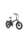 Voniq E Fat Bike Katlanır Elektirikli Bisiklet GRİ - 1