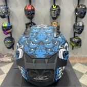 MTS M-801 SNAKE Full Face Kask MYTH BLUE - 6