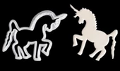 Şeker Hamuru Kalıbı Unicorn Plastik Kesici thumbnail 2