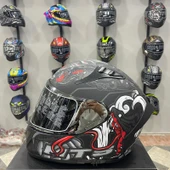 MTS M-801 SNAKE Full Face Kask MYTH GREY - 1