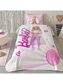 TAÇ BARBİE LİGHT TEK KİŞİLİK PİKE TAKIMI LİSANSLI - 1