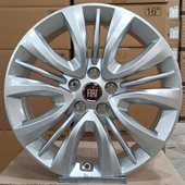Sıfır OPAR 16 inç Fiat Egea SILVER Jant Takımı - 6.0X16 5X98 ET36 58.1 - OEM: 55179737 - 1