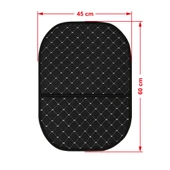 Blackdot Serisi Dokuma Kumaş Oto Koltuk Arkası Koruyucu Cepli Organizer 2 Adet - 3