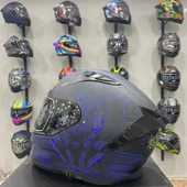 MTS M-801 SNAKE Full Face Kask MISION BLUE - 4