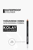 FLORMAR SUYA DAYANIKLI MAT GÖZ KALEMİ (BEYAZ) - WATERPROOF EYELİNER - 113 PURE WHİTE - - 5