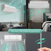 TechTic Alüminyum Panjur Klima Hava Yönlendirici Ayarlanabilir Klima Siperliği Anti-Doğrudan Üfleme thumbnail 8