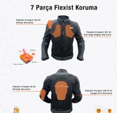 FORTE GT 2001054 BLACK STONE-SİYAH MOTOSİKLET MOTORCU MONTU thumbnail 2