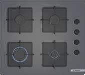 Bosch POP6C9P30O Cam Antrasit Gri Ankastre Ocak Doğalgazlı - 1