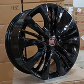 Sıfır OPAR 16 inç Fiat Egea Siyah Jant Takımı - 6.0X16 5X98 ET36 58.1 - OEM: 55177554 - 2