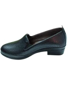 Malawi 81K. Kadın Siyah (36-41) Deri Topuklu Comfort Ayakkabı - 3