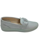 Frida 2044 Kadın Bej (37-41) Deri Tokalı Comfort Ayakkabı - 1