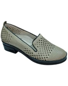 Malawi 82K. Kadın Krem (36-41) Deri Topuklu Comfort Ayakkabı - 2