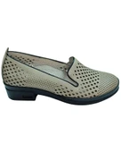 Malawi 82K. Kadın Krem (36-41) Deri Topuklu Comfort Ayakkabı - 1