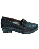 Malawi 81K. Kadın Siyah (36-41) Deri Topuklu Comfort Ayakkabı - 1