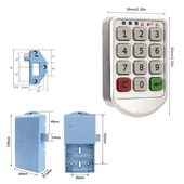 Powermaster PM-26723 Tuş Şifreli Gri Çekmece Dolap Kilidi (2'Li Paket) - 2