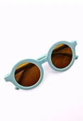 Kids Güneş Gözlüğü Yeşil Yuvarlak Çerçeve UV 400 Korumalı CE Belgeli Çocuk Güneş Gözlüğü - 3