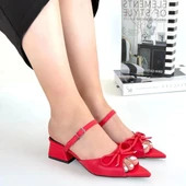 Lotta Kırmızı Cilt Topuklu Ayakkabı thumbnail 4