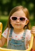Kids Güneş Gözlüğü Pembe Cool Çerçeve UV 400 Korumalı CE Belgeli Çocuk Güneş Gözlüğü - 1