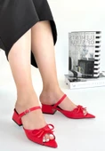 Lotta Kırmızı Cilt Topuklu Ayakkabı thumbnail 3
