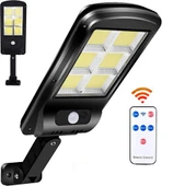 2  Adet  Büyük Boy 128 Led Solar Bahçe Sokak Lambası Hareket Sensörlü Kumandalı 3 Modlu  Güneş Enerj thumbnail 4