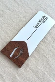 İpek Kirpik Kapı Tabelası – MDF Güzellik Salonu Oda Levhası | 19x7 cm - 2