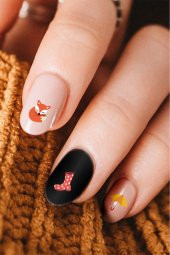Şekil Tırnak Dövmesi, Tırnak Tattoo, Nail Art, Tırnak Sticker - 1
