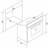 6601.6.103.11-Esty AEF6601W04 Beyaz Statik Fırın thumbnail 2