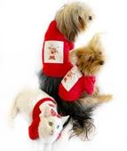 Cute Rudolph Köpek Tişörtü Noel - 6