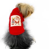 Noel Baba Ve Rudolph Köpek Tişörtü - 2
