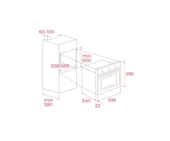 111020074-Teka HAK 625 ST Gri Ankastre Fırın thumbnail 2