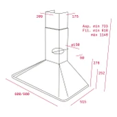 113010009-Teka DOS 90.2 VN Vanilya Davlumbaz thumbnail 4