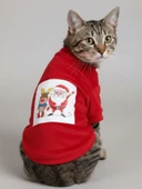 Noel Baba Ve Rudolph Kedi Tişörtü thumbnail 11