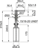 119.0578.743-Franke Comfort Sıvı Sabunluk  Nero thumbnail 1
