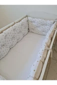 70 x 130 - Bebek Beşik Kenar Koruma Takımı - 40 cm Yükseklik, Yıkanabilir - 4