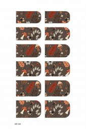 Sonbahar- 3 Tırnak Dövmesi, Tırnak Tattoo, Nail Art, Tırnak Sticker - 2