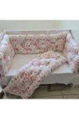 70x140 Beşik Uyumlu 4 Parça Beşik Kenar Koruma Takımı – %100 Pamuk – Yıkanabilir - 4