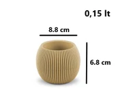 Omnipazar KRS-361 Plastik Mercan Kaktüs Saksı 0.15 Litre Soft Sarı 6 Adet thumbnail 2