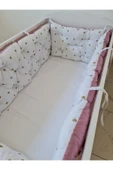 70 x 130 - Bebek Beşik Kenar Koruma Takımı - 40 cm Yükseklik, Yıkanabilir - 3