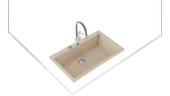 115230002-Teka Forsquare 72.40 Tg Avena Beige Granit Eviye - 2