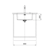 127.0655.173-Franke Mythos Myx 210-55 Çelik Eviye thumbnail 7