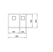 115030010-Teka Flexlinea Rs15 2B 580 Çelik Eviye thumbnail 5