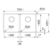 125.0686.733-Franke Maris Mrg 120-35-35 Stone Grey Granit Eviye thumbnail 2