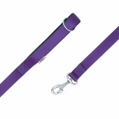 Doggie Konfor Klasik Dokuma Köpek Gezdirme Tasması Mor 2,5x120 Cm - 2
