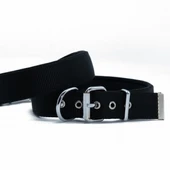 Doggie Konfor Dokuma Köpek Boyun Tasması Siyah 2,5x42 50 Cm thumbnail 1