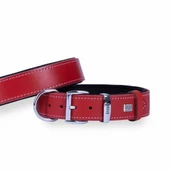Doggie Konfor Deri Köpek Boyun Tasması Kırmızı 3,5x47 55 Cm thumbnail 1