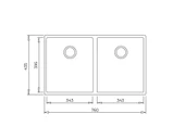 115260025-Teka Square 760 Tg Stone Grey Granit Eviye thumbnail 3